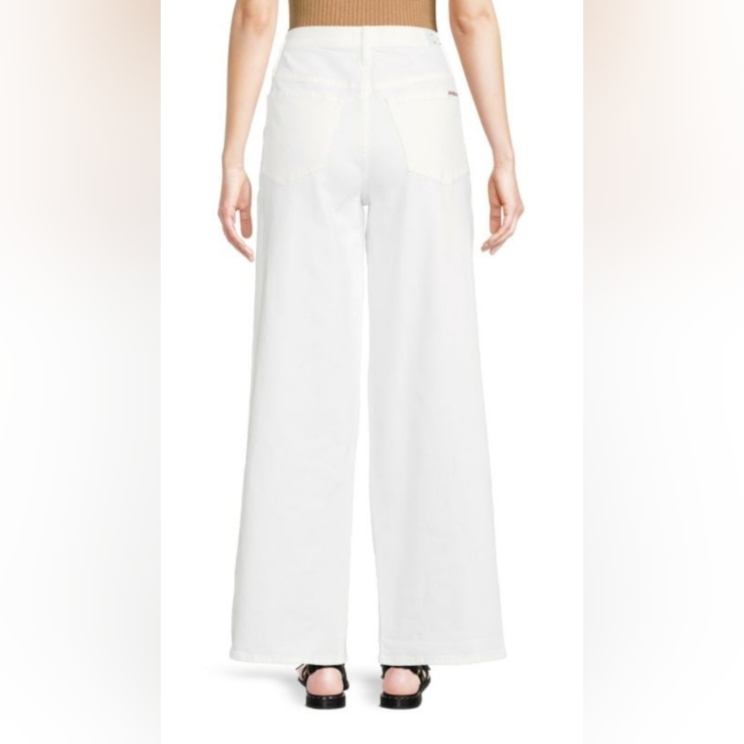 Hudson Jeans Wide Leg Jaime White Women Sz 34 High Rise Stretch Nwt 275 Retail